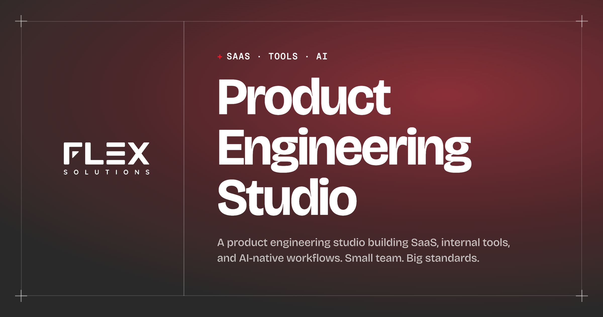 SaaS & Electron product engineering studio · Flex Solutions