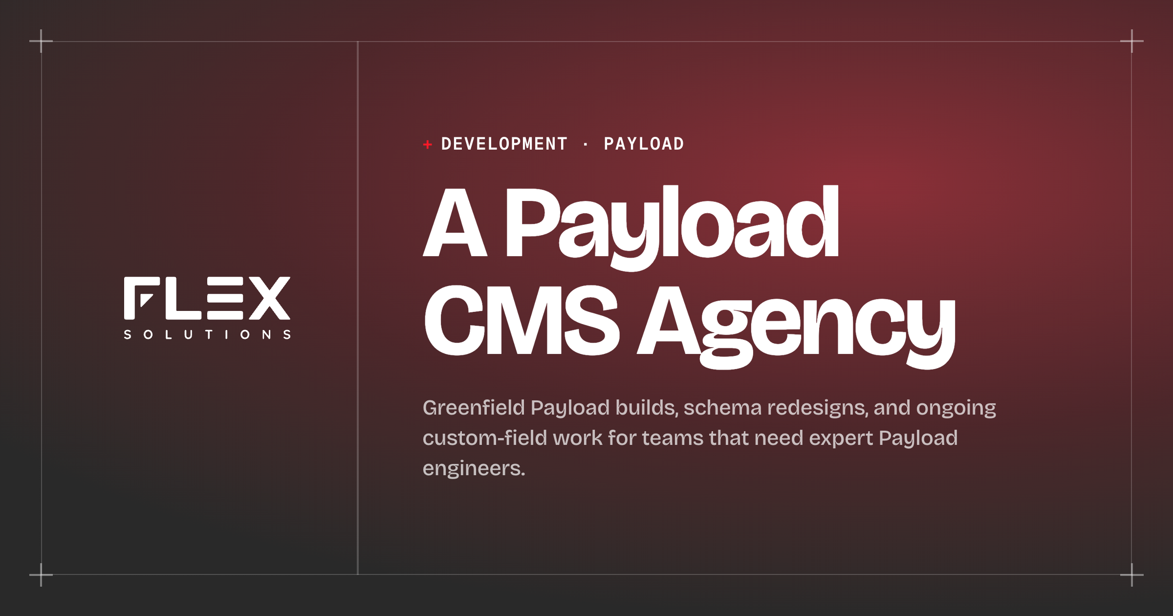 A Payload CMS agency · Services · Flex Solutions